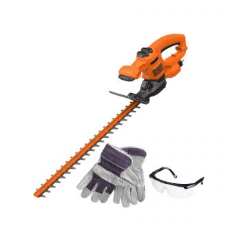 Trimmer electric pentru tuns gard viu Black+Decker 450 W 50 cm - BEHT251KIT