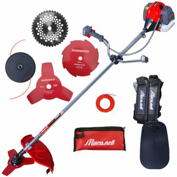 Motocoasa Mogilev KM 5500, 7.5CP, 6 Accesorii Incluse, Ham Dublu