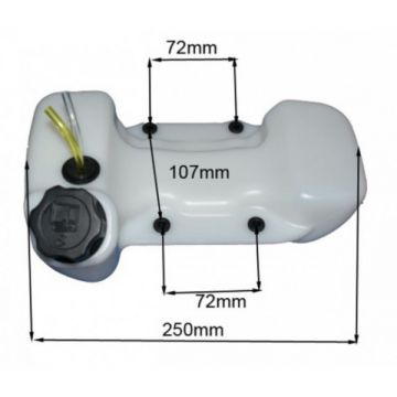 Rezervor Benzina Compatibil Motocoasa Ruris DAC 210, DAC 310, 441, 431c