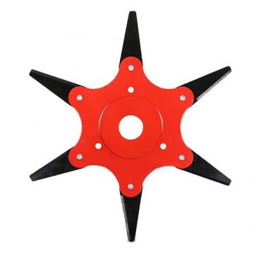 Disc motocoasa cu 6 cutite, pliabile, 25.4mm, Micul Fermier GF-1678