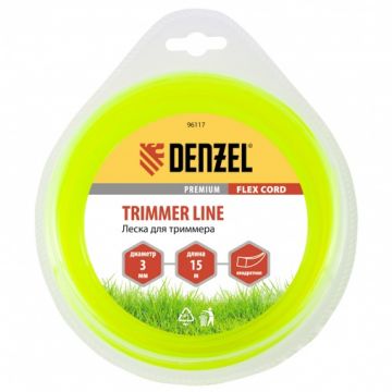 Fir pentru trimmer patrat, 3,0mm x 15m, FLEX CORD, Denzel