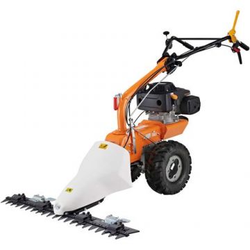 Motocositoare cu lama pe benzina O-Mac MR 7500, 7.5 CP putere maxima, motor 4 timpi, 224 CC, latime taiere 102 cm, maner reglabil