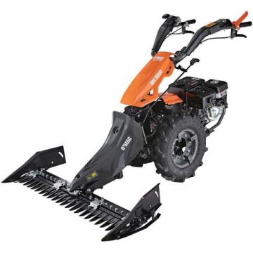 Motocositoare cu lama pe benzina O-Mac MR 9000, 9 CP putere maxima, motor 4 timpi, 270 CC, latime taiere 115 cm, 3+2 viteze, diferential blocabil, maner reglabil