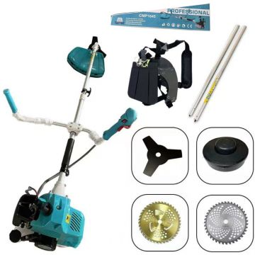 8.5CP *PROFI* Motocoasa pe benzina 8.5cp, 10.000rpm, 52cc, tija reglabila, in 2t timpi, acesorii incluse, PROFESIONALA, Campion CMP1645