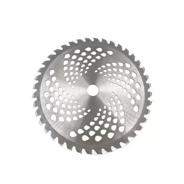 Disc metalic perforat pentru motocoasa, 230x25.4 mm, 40T - 40 dinti cu vidia