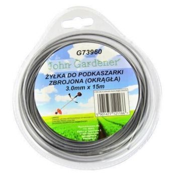 Fir armat pentru motocoase si coase electrice, Geko G73960, lungime 15 m, diametru 3 mm