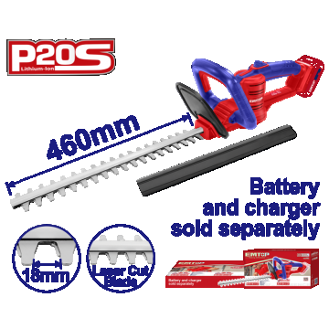 Masina de tuns gard viu si pomi fara acumulator si incarcator, lama 460mm - ELHT20018, EMTOP