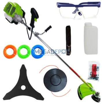 Motocoasa de umar pe benzina UralMash Campion, 7.5CP, 12.000rpm, Verde Galbena Neagra