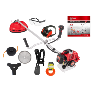 Motocoasa pe benzina DDT, 6 Cp, 51 CC, 8 acc. incluse