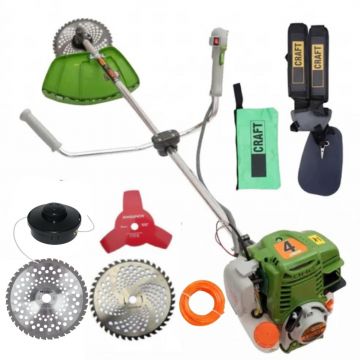 Motocoasa pe benzina 4 timpi T5600, 8.5CP, Stromo-CRAFT model 2026, 58cc, 12.000rpm, 6 accesorii incluse BY CAMPION GERMANY